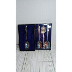 W.M. Rogers Silver plate Presidential Spoons Lot Of 4